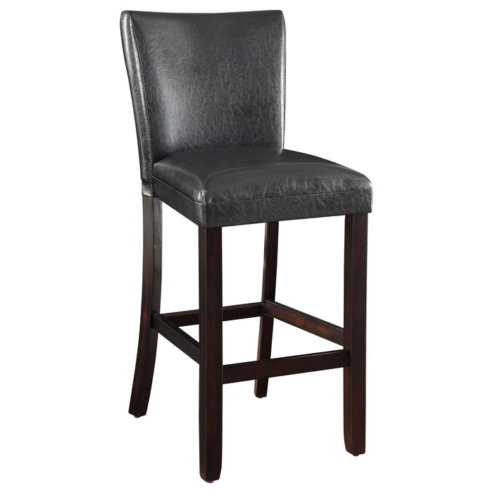 Alberton Upholstered Bar Stools Black and Cappuccino (Set of 2) - Imperial Furniture (Las Vegas, NV) - Multi Location