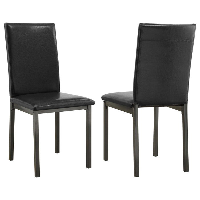 Garza Upholstered Dining Chairs Black (Set of 2) - Imperial Furniture (Las Vegas, NV) - Multi Location