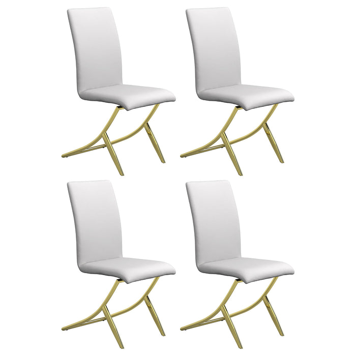 Carmelia Upholstered Side Chairs White (Set of 4) - Imperial Furniture (Las Vegas, NV) - Multi Location