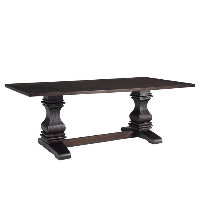 Parkins Double Pedestals Dining Table Rustic Espresso - Imperial Furniture (Las Vegas, NV) - Multi Location