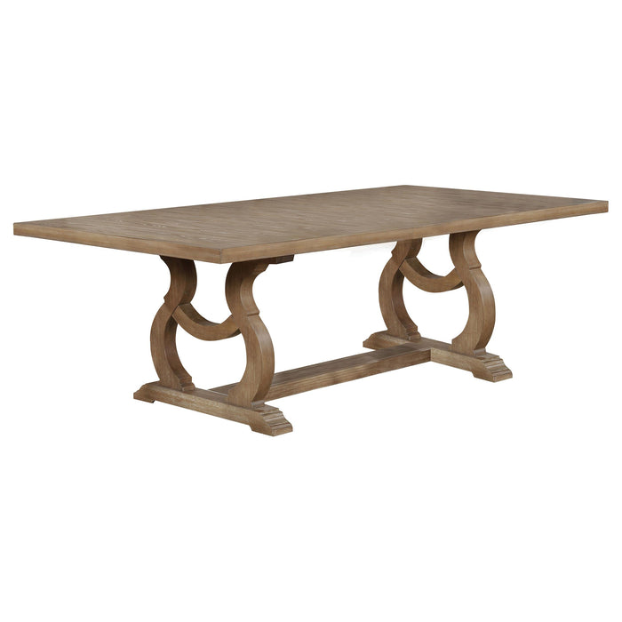 Brockway Trestle Dining Table Barley Brown - Imperial Furniture (Las Vegas, NV) - Multi Location