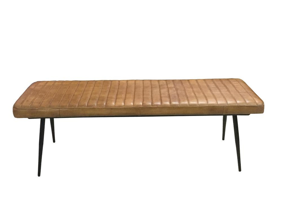 Misty Cushion Side Bench Camel and Black - Imperial Furniture (Las Vegas, NV) - Multi Location