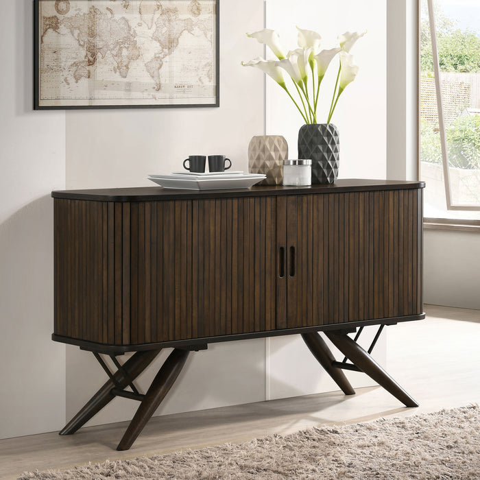 Wes 2-door Rectangular Server Dark Walnut - Imperial Furniture (Las Vegas, NV) - Multi Location