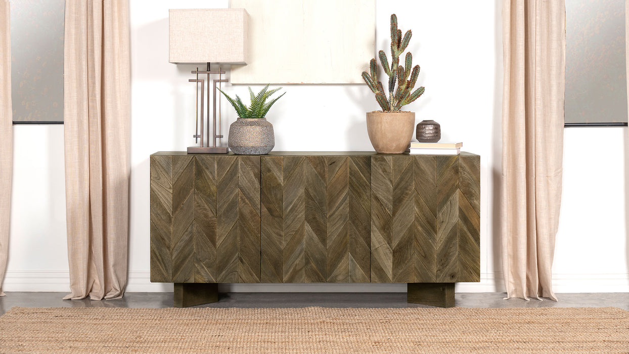 Tyler 3-door Dining Sideboard Server Mango Brown - Imperial Furniture (Las Vegas, NV) - Multi Location