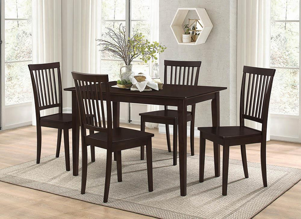 Gomez 5-piece Rectangular Dining Table Set Cappuccino - Imperial Furniture (Las Vegas, NV) - Multi Location