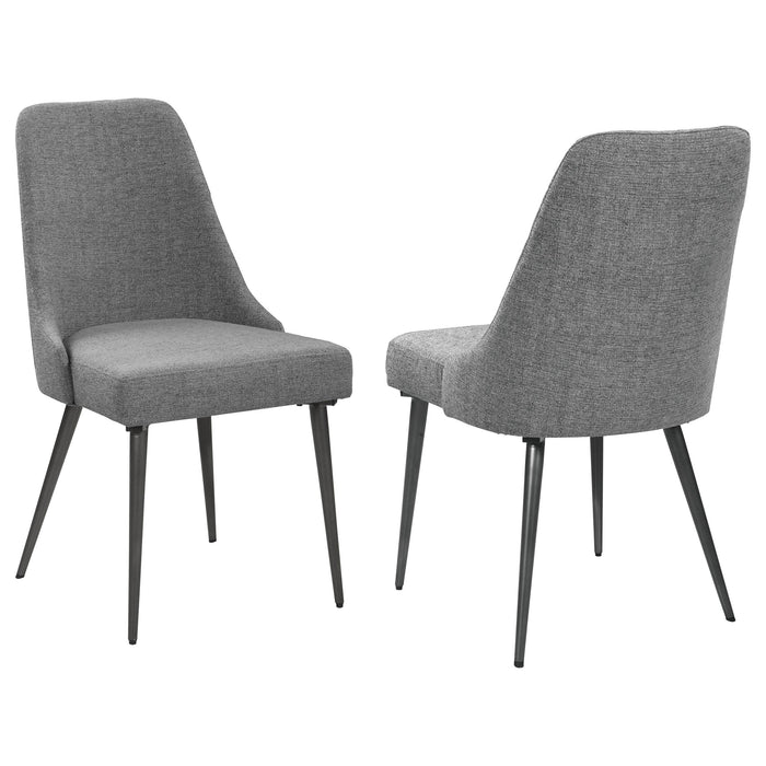 Alan Upholstered Dining Chairs Grey (Set of 2) - Imperial Furniture (Las Vegas, NV) - Multi Location