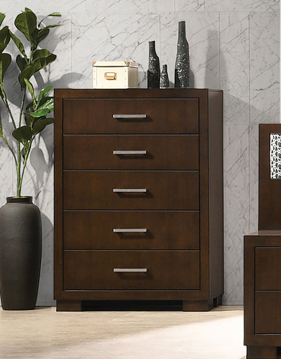Jessica 5-drawer Chest Cappuccino - Imperial Furniture (Las Vegas, NV) - Multi Location