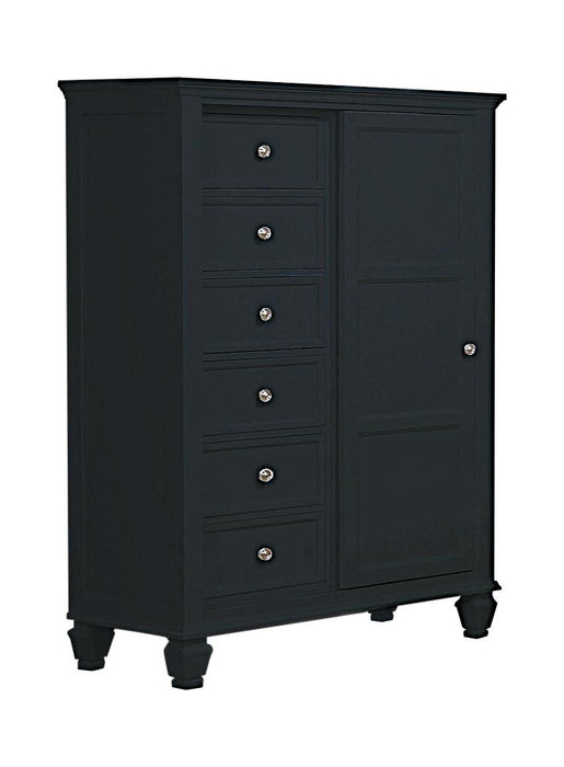 Sandy Beach Door Chest with Concealed Storage Black - Imperial Furniture (Las Vegas, NV) - Multi Location