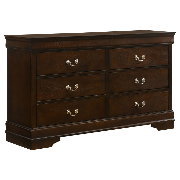 Louis Philippe Dresser Brown - Imperial Furniture (Las Vegas, NV) - Multi Location