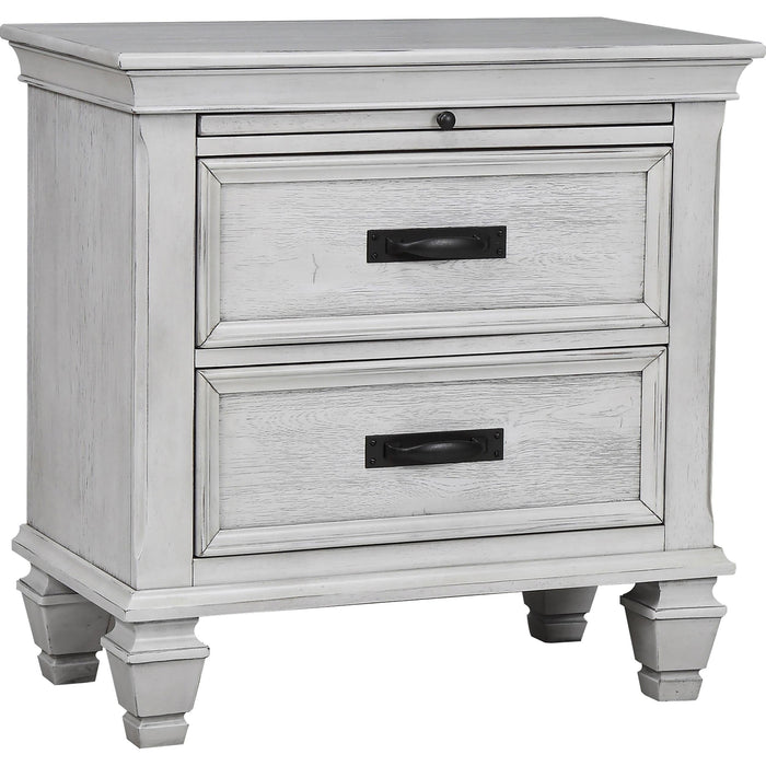 Franco 2-drawer Nightstand Antique White - Imperial Furniture (Las Vegas, NV) - Multi Location