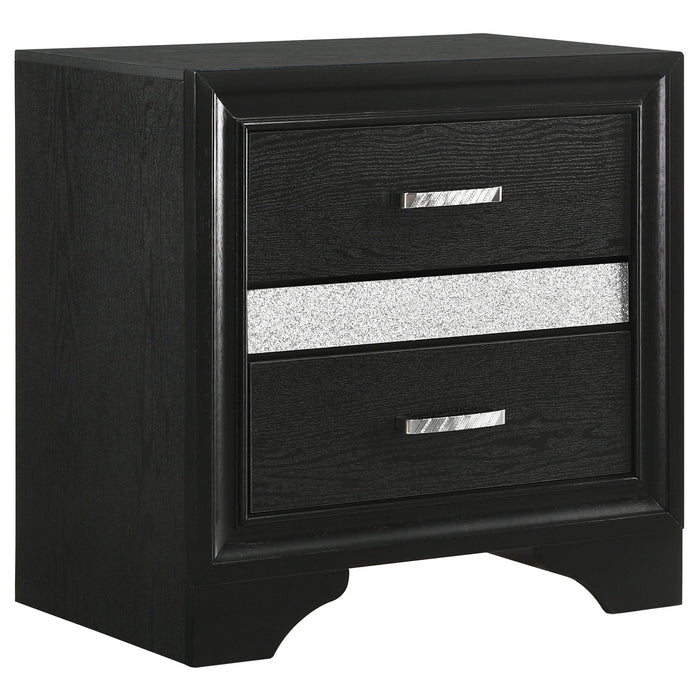 Miranda 2-drawer Nightstand Tray Black - Imperial Furniture (Las Vegas, NV) - Multi Location