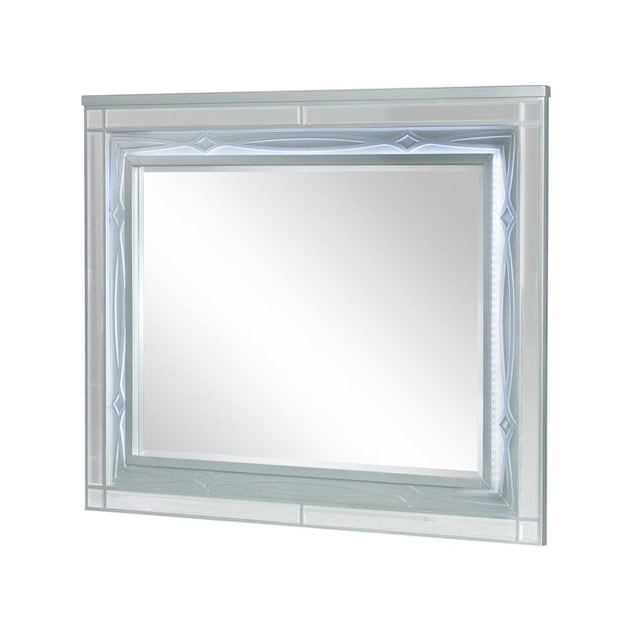 Gunnison Dresser Mirror with LED Lighting Silver Metallic - Imperial Furniture (Las Vegas, NV) - Multi Location