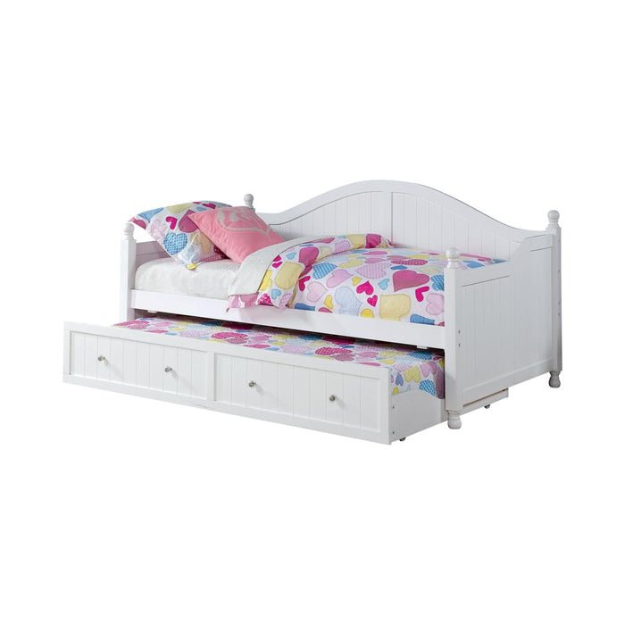 Julie Ann Twin Daybed with Trundle White - Imperial Furniture (Las Vegas, NV) - Multi Location
