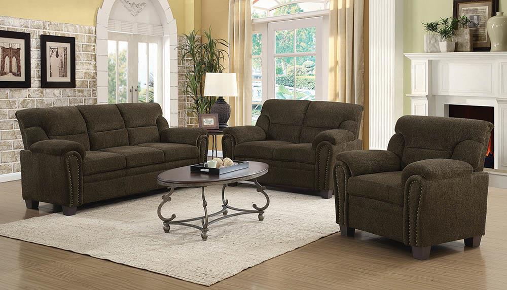 Clementine Upholstered Pillow Top Arm Living Room Set - Imperial Furniture (Las Vegas, NV) - Multi Location