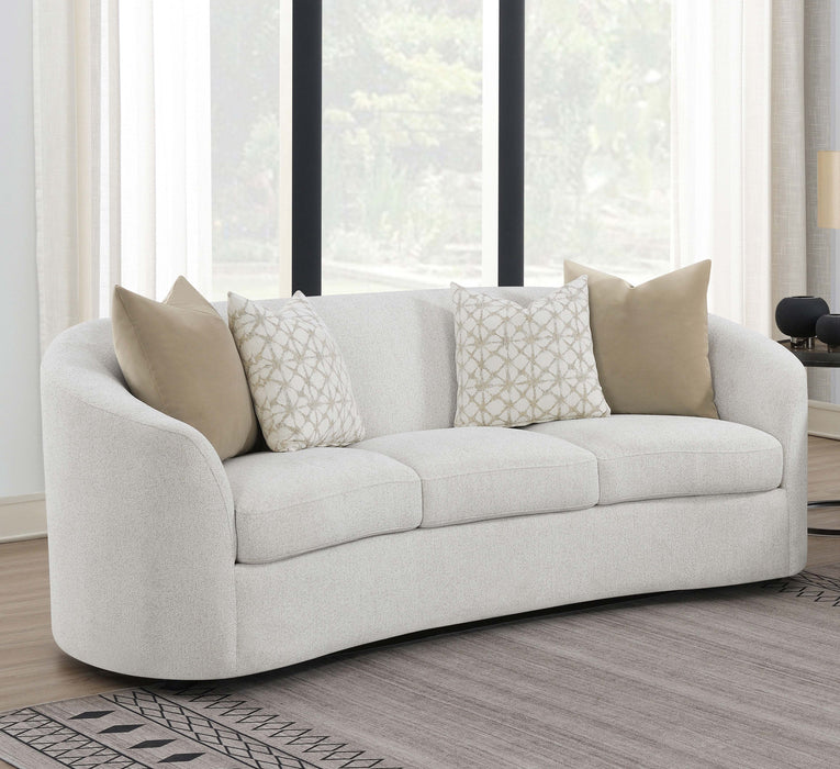 Rainn Upholstered Tight Back Sofa Latte - Imperial Furniture (Las Vegas, NV) - Multi Location