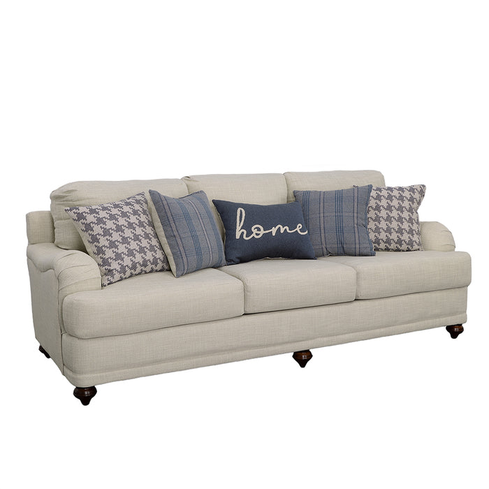Glenn Recessed Arms Sofa Light Grey - Imperial Furniture (Las Vegas, NV) - Multi Location