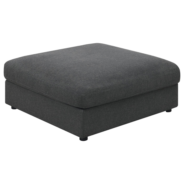 Serene Upholstered Rectangular Ottoman Charcoal - Imperial Furniture (Las Vegas, NV) - Multi Location