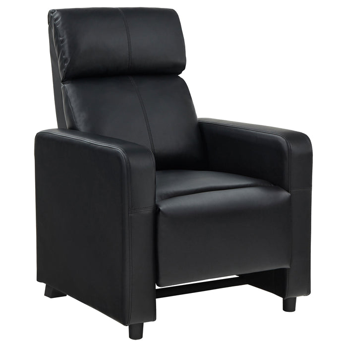 Toohey Home Theater Push Back Recliner Black - Imperial Furniture (Las Vegas, NV) - Multi Location