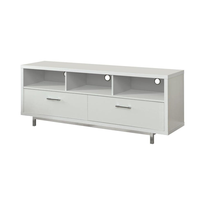 Casey 2-drawer Rectangular TV Console White - Imperial Furniture (Las Vegas, NV) - Multi Location