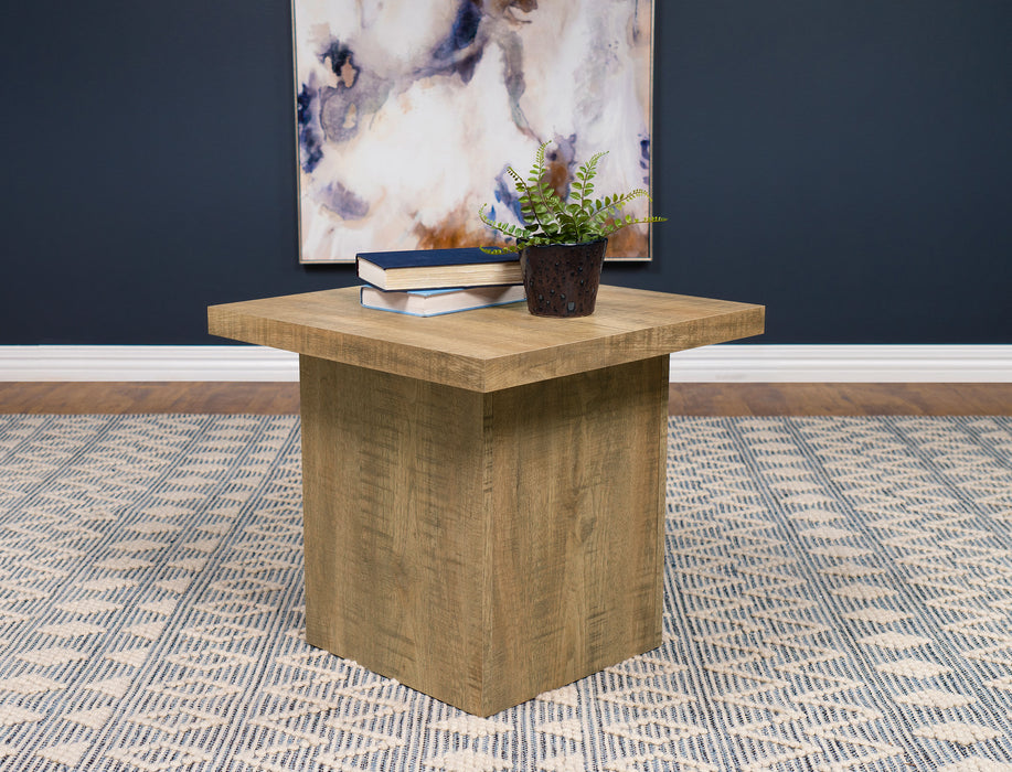 Devar Square Engineered Wood End Table Mango - Imperial Furniture (Las Vegas, NV) - Multi Location