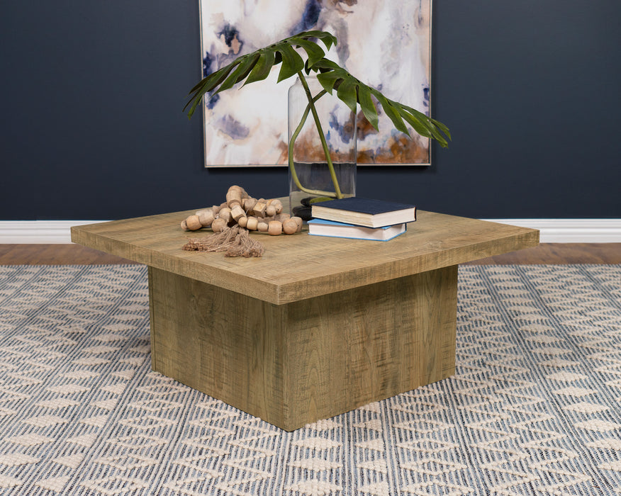 Devar Square Engineered Wood Coffee Table Mango - Imperial Furniture (Las Vegas, NV) - Multi Location