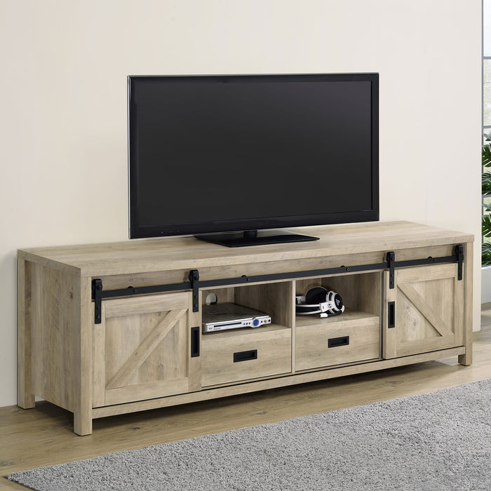 Madra Rectangular TV Console with 2 Sliding Doors - Imperial Furniture (Las Vegas, NV) - Multi Location