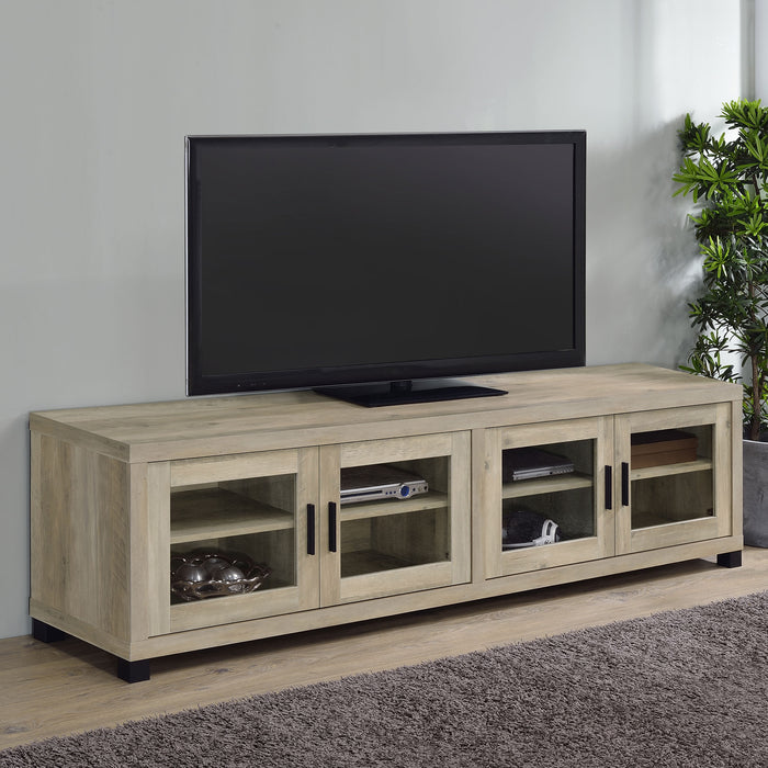 Sachin Rectangular TV Console with Glass Doors - Imperial Furniture (Las Vegas, NV) - Multi Location