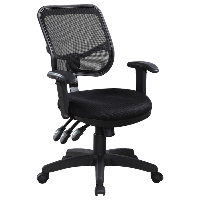 Rollo Adjustable Height Office Chair Black - Imperial Furniture (Las Vegas, NV) - Multi Location