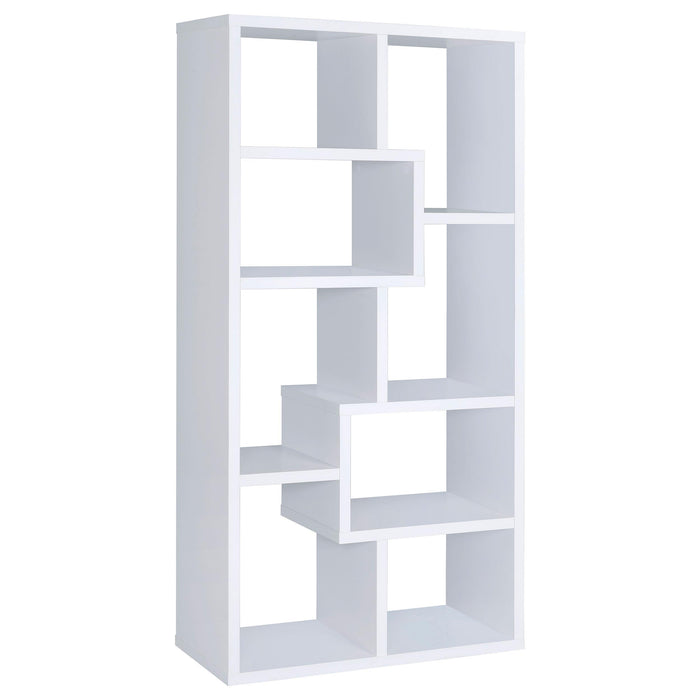 Theo 10-shelf Bookcase White - Imperial Furniture (Las Vegas, NV) - Multi Location