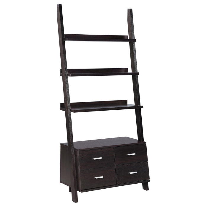 Colella 4-drawer Storage Bookcase Cappuccino - Imperial Furniture (Las Vegas, NV) - Multi Location