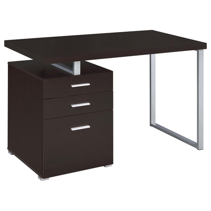Brennan 3-drawer Office Desk Cappuccino - Imperial Furniture (Las Vegas, NV) - Multi Location