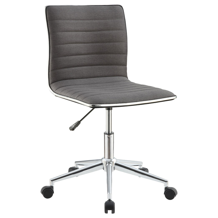Chryses Adjustable Height Office Chair Grey and Chrome - Imperial Furniture (Las Vegas, NV) - Multi Location