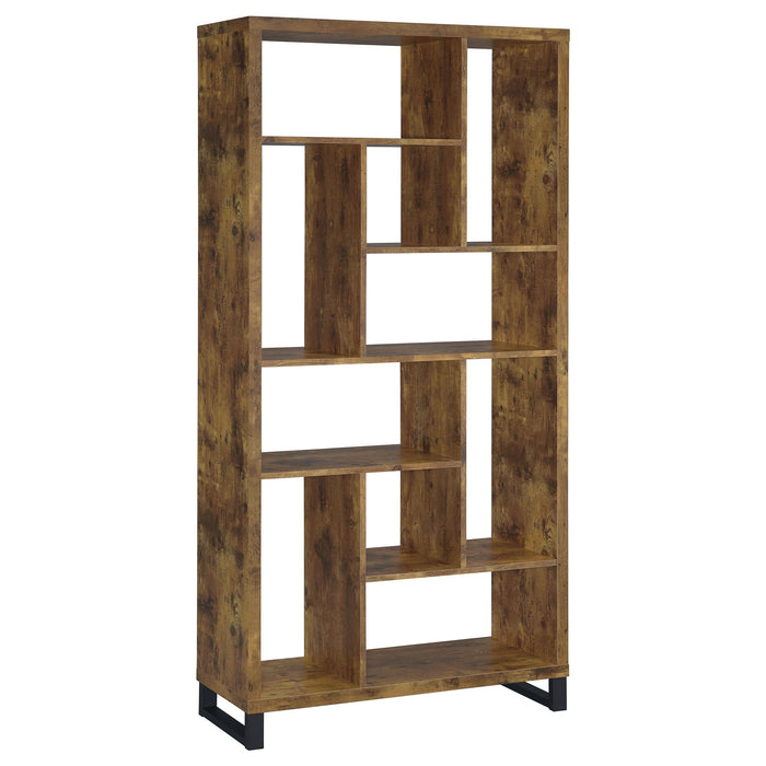 Delwin 10-shelf Bookcase Antique Nutmeg - Imperial Furniture (Las Vegas, NV) - Multi Location