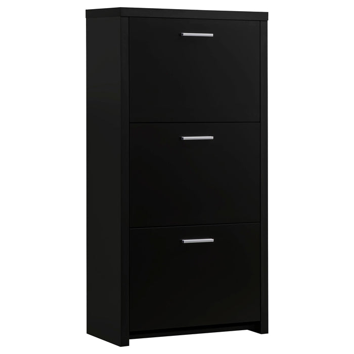 Vivian 3-drawer Shoe Cabinet Black - Imperial Furniture (Las Vegas, NV) - Multi Location