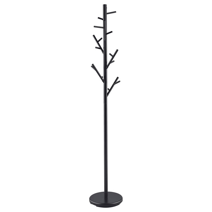 Clover 18-Hook Coat Rack Black - Imperial Furniture (Las Vegas, NV) - Multi Location