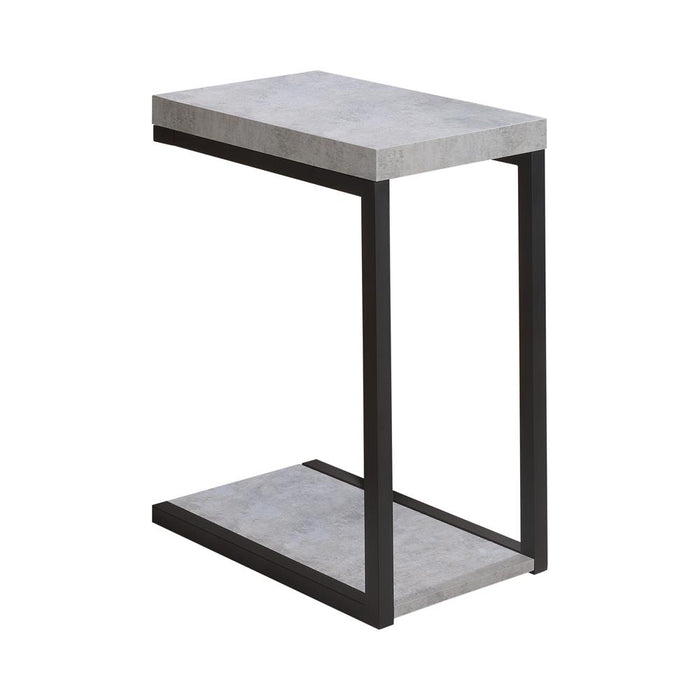 Beck Accent Table Cement and Black - Imperial Furniture (Las Vegas, NV) - Multi Location