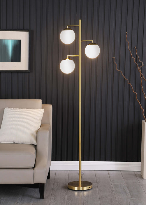 Sena Trio Tree Floor Lamp Gold - Imperial Furniture (Las Vegas, NV) - Multi Location
