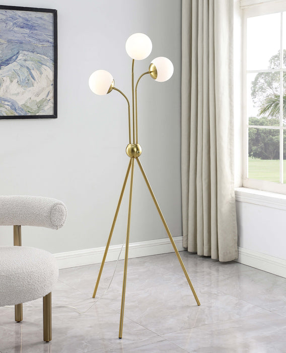 Miley Trio Tree Floor Lamp Gold - Imperial Furniture (Las Vegas, NV) - Multi Location