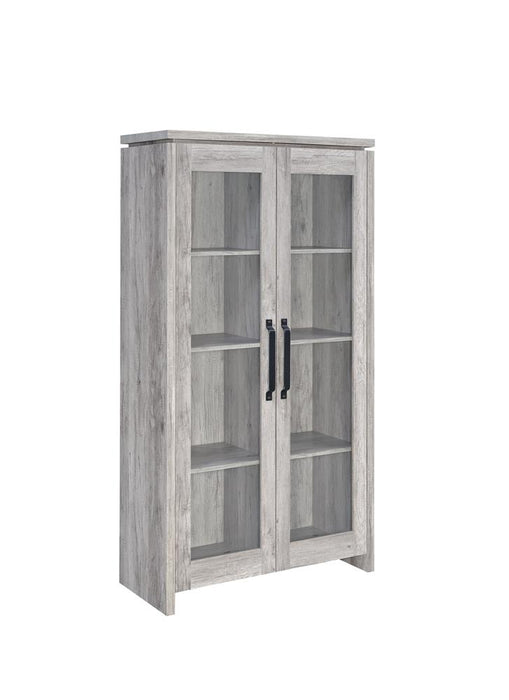 Alejo 2-door Tall Cabinet Grey Driftwood - Imperial Furniture (Las Vegas, NV) - Multi Location