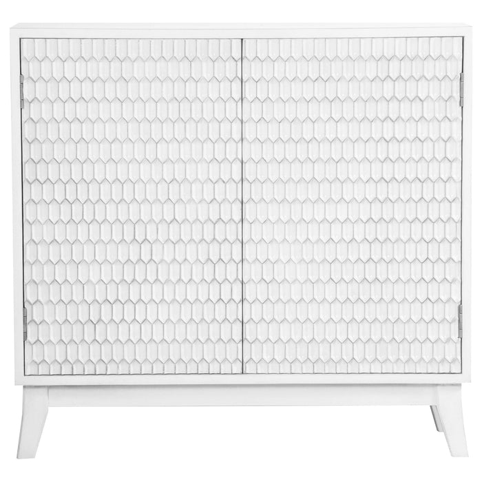 Gambon Rectangular 2-door Accent Cabinet White - Imperial Furniture (Las Vegas, NV) - Multi Location