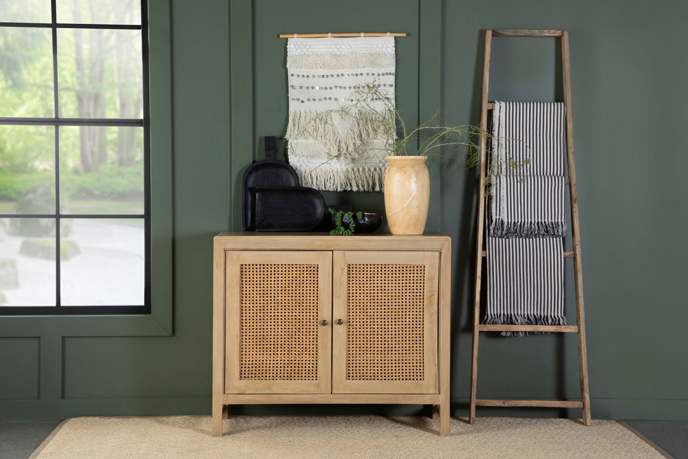 Zamora Rectangular 2-door Accent Cabinet Natural - Imperial Furniture (Las Vegas, NV) - Multi Location