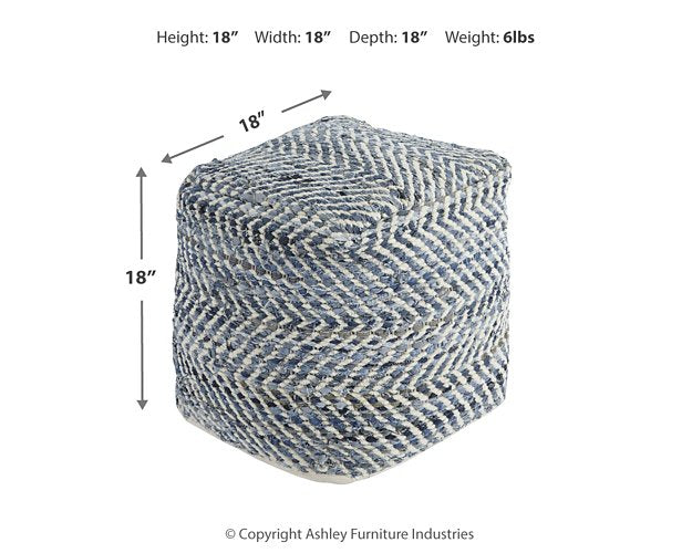 Chevron Pouf - Imperial Furniture (Las Vegas, NV) - Multi Location