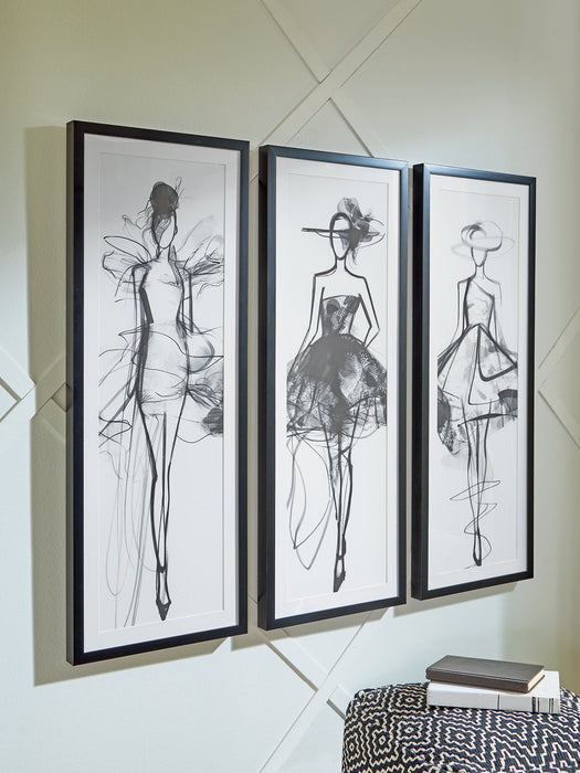 Mckerrick Wall Art Set (Set of 3) - Imperial Furniture (Las Vegas, NV) - Multi Location