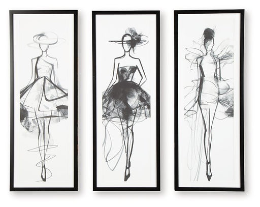 Mckerrick Wall Art Set (Set of 3) - Imperial Furniture (Las Vegas, NV) - Multi Location