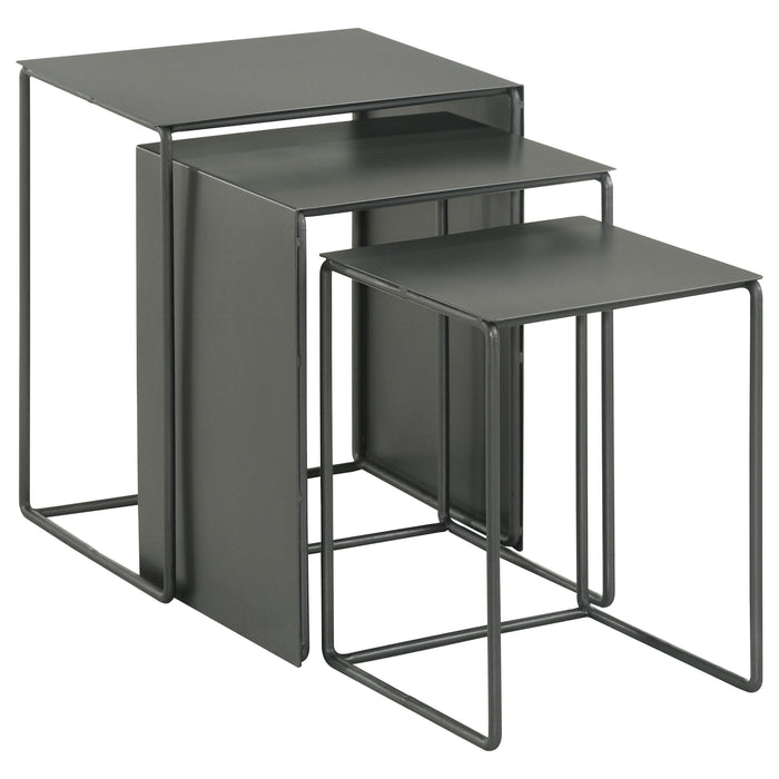 Imez 3-piece Rectangular Metal Nesting Table Grey - Imperial Furniture (Las Vegas, NV) - Multi Location