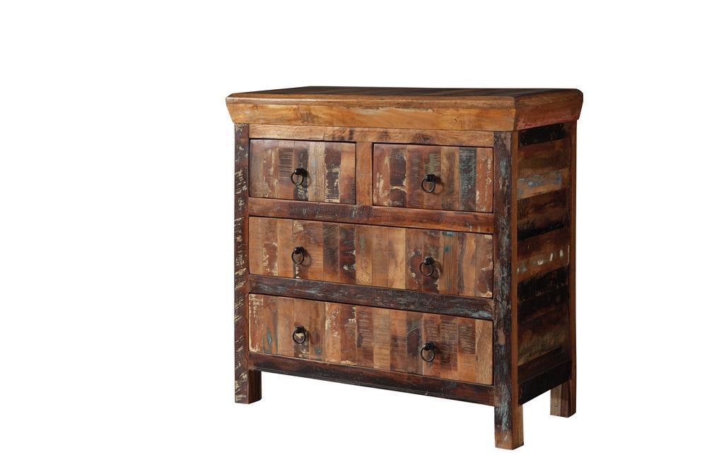Harper 4-drawer Accent Cabinet Reclaimed Wood - Imperial Furniture (Las Vegas, NV) - Multi Location
