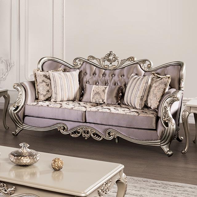 Albacete Sofa Campage & Walnut - Imperial Furniture (Las Vegas, NV) - Multi Location