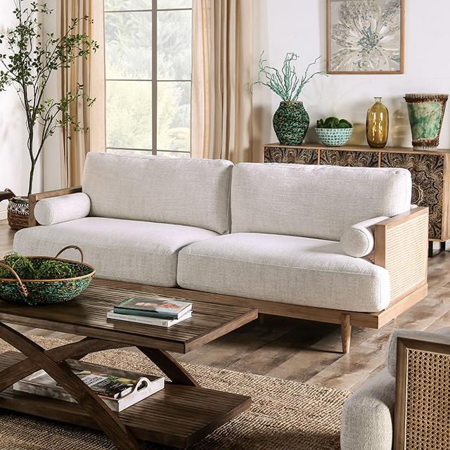 ALESUND Sofa, Beige/Light Oak, Natural & Brown - Imperial Furniture (Las Vegas, NV) - Multi Location