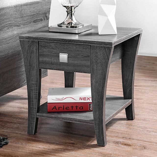 Amity Gray End Table - Imperial Furniture (Las Vegas, NV) - Multi Location