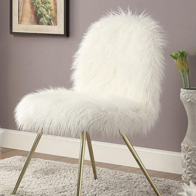 Caoimhe White/Gold Accent Chair - Imperial Furniture (Las Vegas, NV) - Multi Location